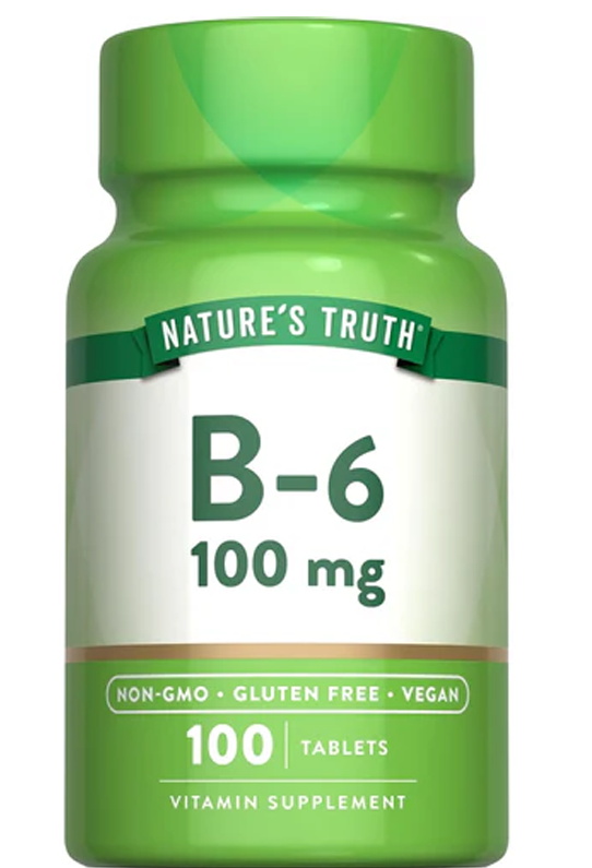 Vitamin B-6 100 mg - 100 Tablets